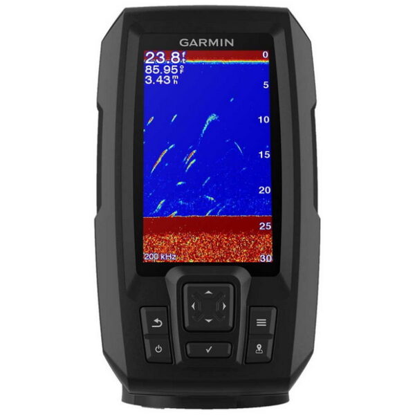 Poseidon Electronics Chania, Crete - STRIKER™ Plus 4 με αισθητήριο διπλής δέσμης 77/200kHz, Garmin, Βυθόμετρο GPS